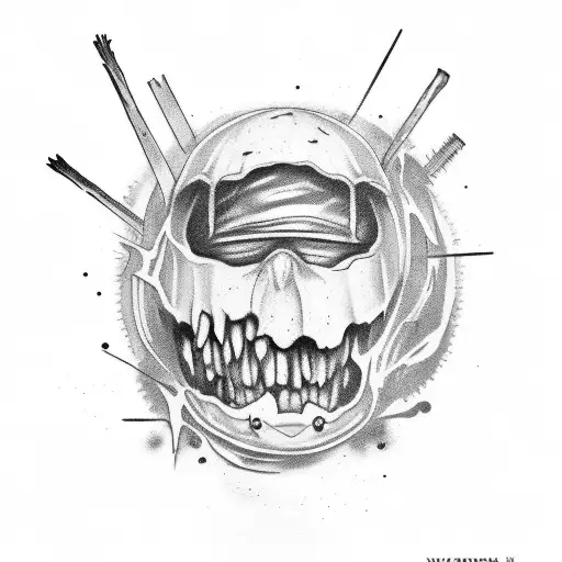 skin torn revealing words tattoo design idea