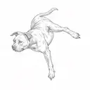 a pit bull terrier tattoo design idea