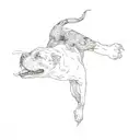 a pit bull terrier tattoo design idea