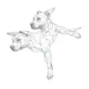 a pit bull terrier tattoo design idea