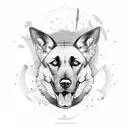 Belgian Malinois tattoo design idea