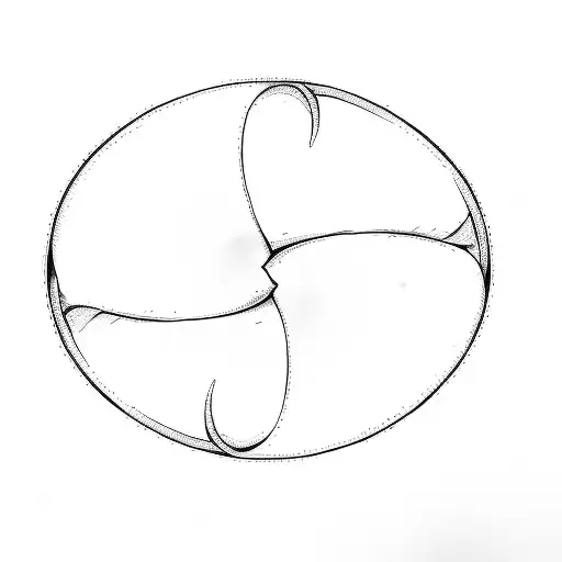 2 infynity symbols, hidden in the face of a jester tattoo design idea