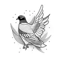 pigeon meme tattoo design idea