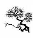 japanese maple tree with 4 main branches  tattoo design idea