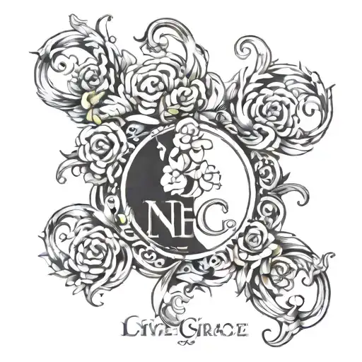 First of all, I give you grace, my God, because without deserving it, you have blessed me. And although I am not perfect, I have tattoo design idea
