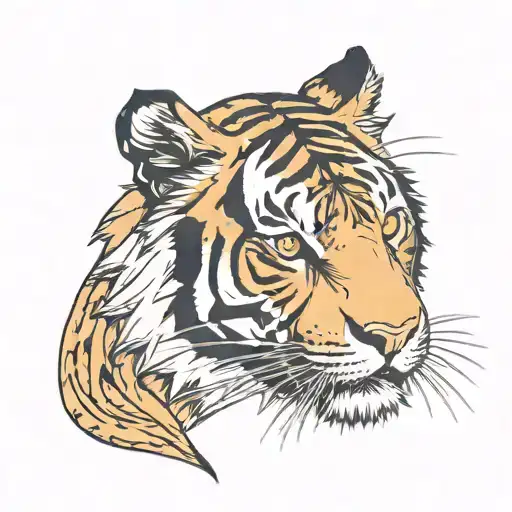 tiger scratch marks tattoo design idea