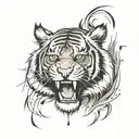tiger scratch marks tattoo design idea