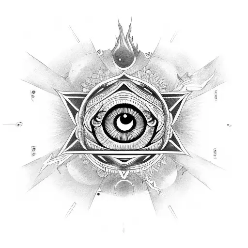 3rd eye, mandala, itachi sharingan tattoo design idea