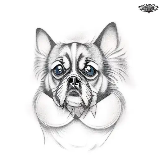 Dog tattoo design idea