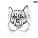 Dog tattoo design idea