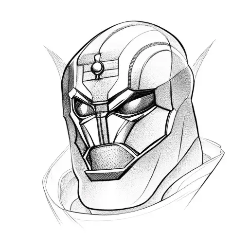 Lebron as Doctor doom tattoo design idea