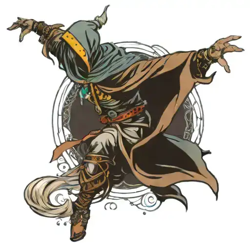 dancer of the boreal valley from dark souls 3 tattoo design idea