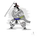 samurai sumo warrior tattoo design idea