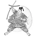 samurai sumo warrior tattoo design idea