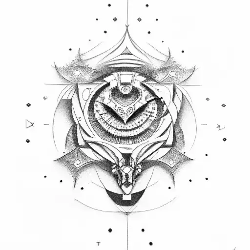 Woodworking in Mykonos tattoo design idea