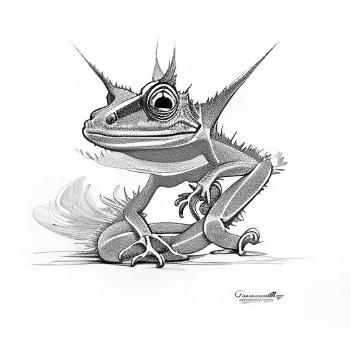 joker card that's on fire, and a crested gecko tattoo design idea