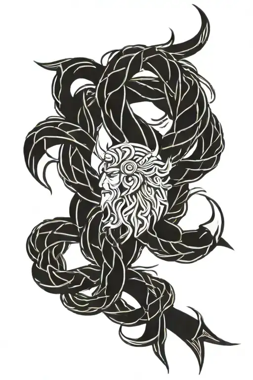 Vikings knots. The tattoo will be 5 inches across and will go completely down the spine. 9 Animal woven into the Viking  tattoo design idea