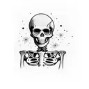 Skeleton Billy the kid tattoo design idea