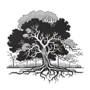 poision tree tattoo design idea