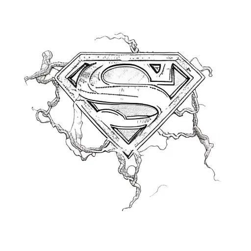 superman tattoo design idea