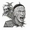 not afraid eminem tattoo design idea