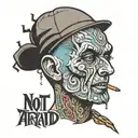 not afraid eminem tattoo design idea