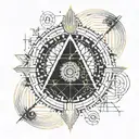 Fibonacci sequence pattern tattoo design idea
