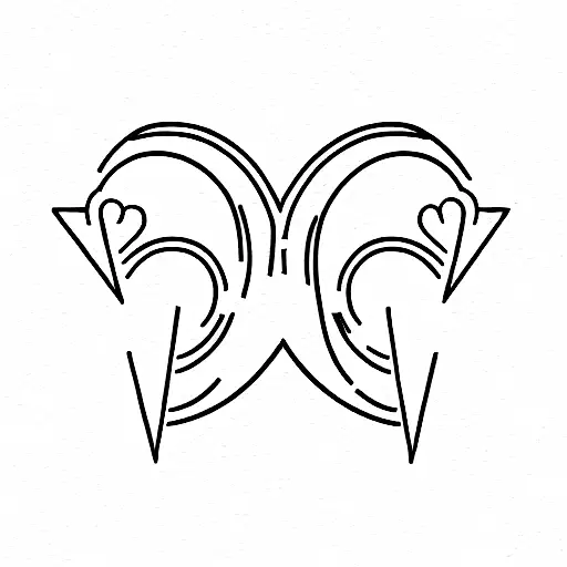 Capricorn and Gemini tattoo design idea