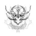 Capricorn and Gemini tattoo design idea
