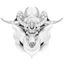 Capricorn and Gemini tattoo design idea