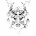 Capricorn and Gemini tattoo design idea