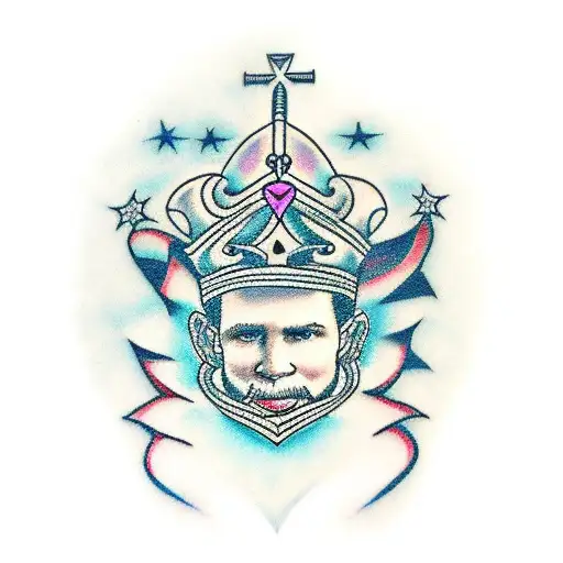 i'm wearing my heart like a crown tattoo design idea