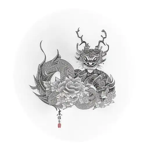  name Paty & Fer tattoo design idea