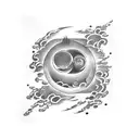 eclipse tattoo design idea