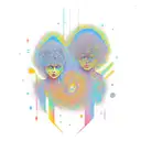 neurodiverse friends tattoo design idea