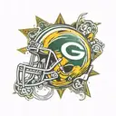 Green Bay Packers Logo tattoo design idea