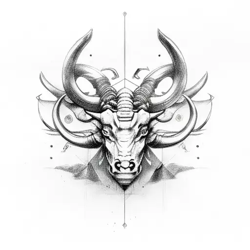tauro tattoo design idea