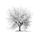 Cherry Blossom Tree and Branch tattoo design idea
