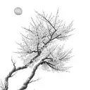 Cherry Blossom Tree and Branch tattoo design idea