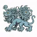lion rampant lion tattoo design idea