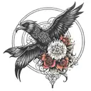 dark one, loyal, bright light tattoo design idea