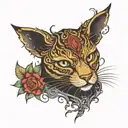 dark one, loyal, bright light tattoo design idea