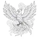 phoenix sleeve tattoo design idea