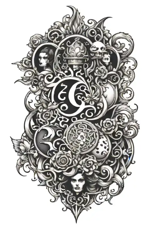 7 deadly sins tattoo design idea