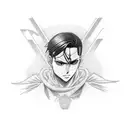  levi ackerman no ar tattoo design idea