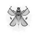 mathematician cricket tattoo design idea