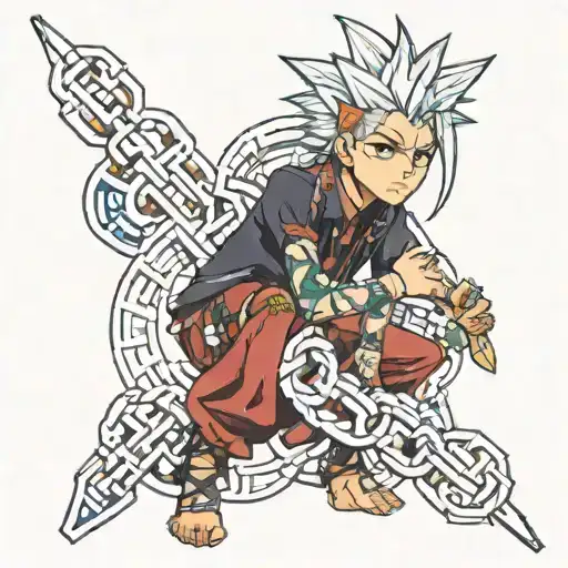 kuripika hxh judgement chain tattoo design idea