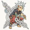 kuripika hxh judgement chain tattoo design idea