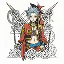 kuripika hxh judgement chain tattoo design idea