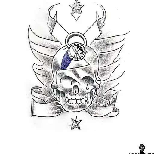 money bag tattoo design idea